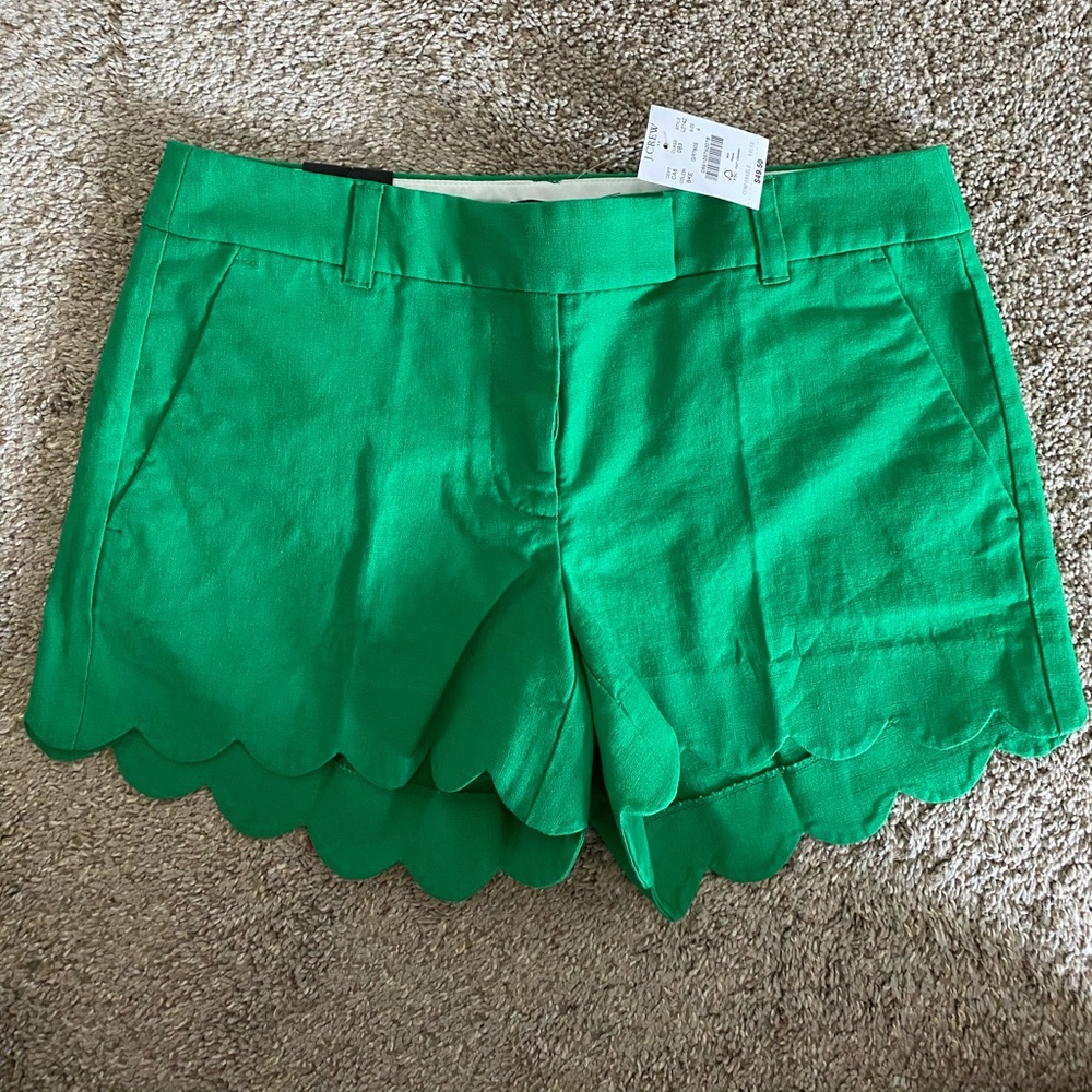 J.crew scalloped shorts